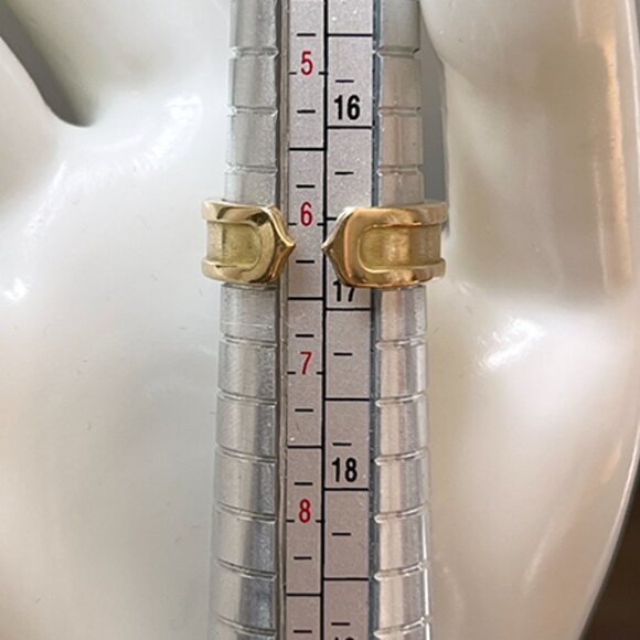 Cartier Double C Ring 18k YG Cuff Band Size US 6.5 - Picture 6 of 7